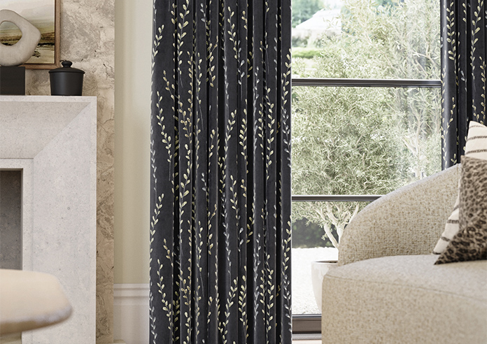 Willow Field, Onyx - Made to Measure Curtains - Image 5